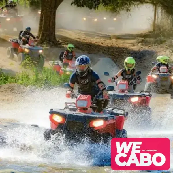 Imagen de un tour en ATV recorriendo senderos desérticos en Baja California con WECABO.