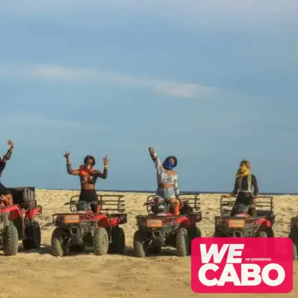 Imagen de un tour en ATV recorriendo senderos desérticos en Baja California con WECABO.