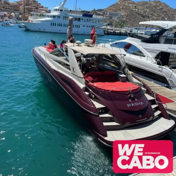 Image of the Pasha yacht in Cabo San Lucas, perfect for small groups seeking luxury and exclusivity at sea.